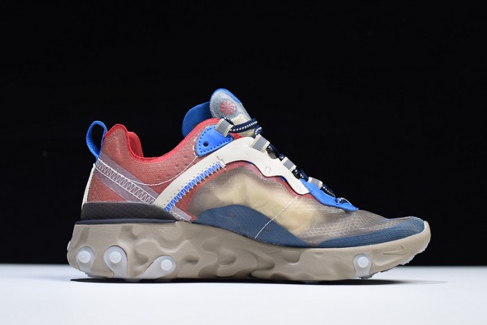 Undercover x Nike React Element 87 Khaki Red  BQ2718-200