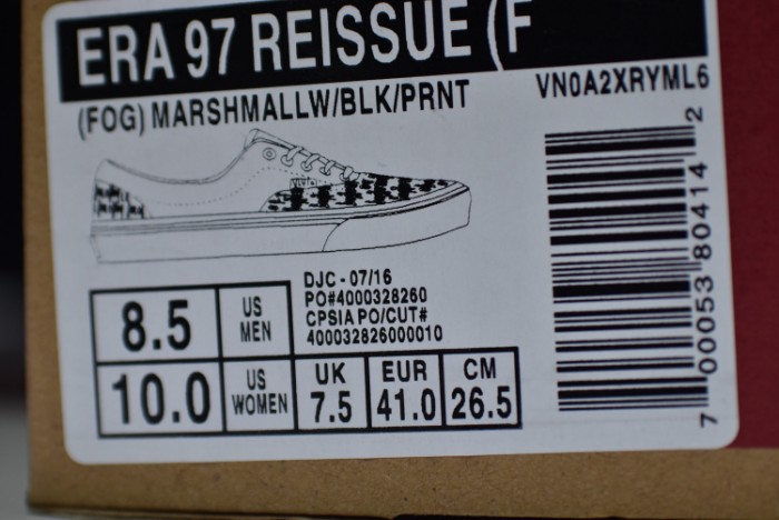 FEAR OF GOD Vans OG era LX  VN0OZDGEY