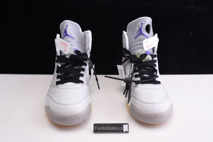 OFW Air Jordan 5 white green purple  CT8480-105