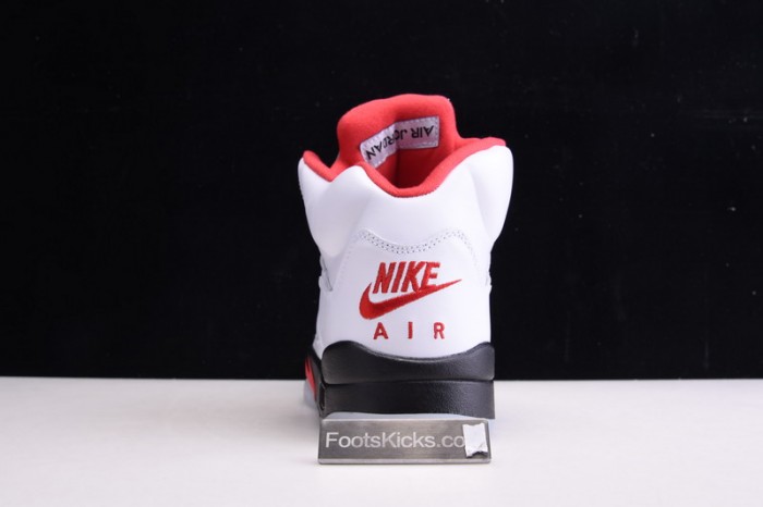 Air Jordan 5 Fire Red 2020 Silver Tongue DA1911-102