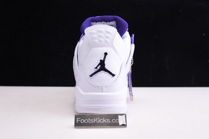 Air Jordan 4 Retro “Pure Money”  white purple CT8527-115