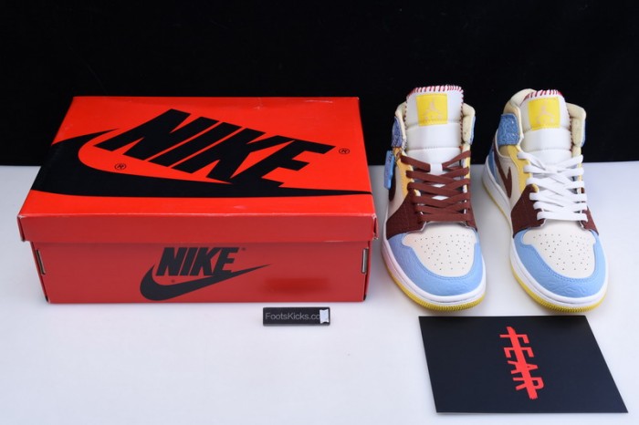 Air Jordan 1 Mid SE Fearless Maison Chateau CU2803-200