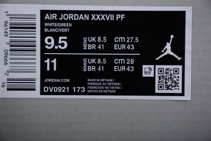 Air Jordan 37 Guo Ailun Island Green DV0921-173