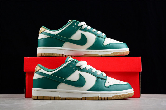 Nike Dunk Low Green White Metallic Gold FB7173-131