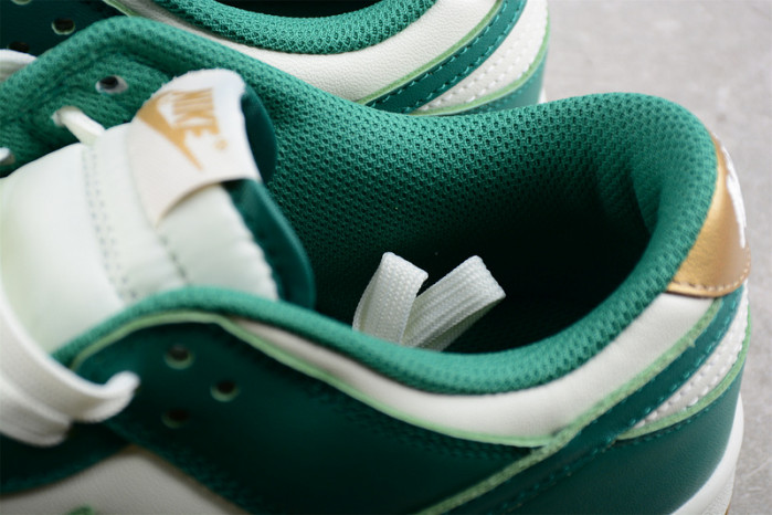 Nike Dunk Low Green White Metallic Gold FB7173-131