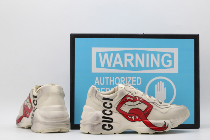 G*u*i rhyton vintage trainer sneaker  576965 drw00 9555