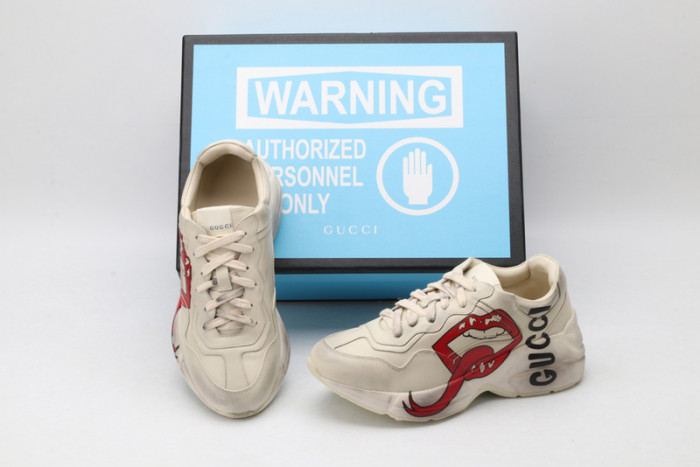 G*u*i rhyton vintage trainer sneaker  576965 drw00 9555