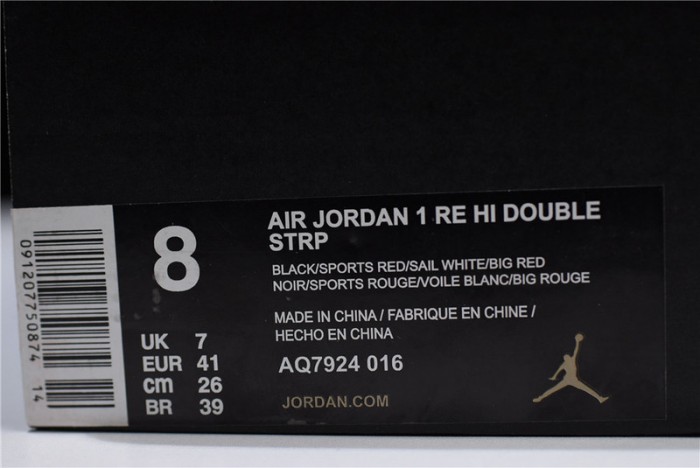 Jordan 1 High Double Strap Black Red AQ7924-106