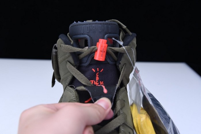 Travis Scott Air Jordan 6 Medium Olive Cactus Jack CN1084-200