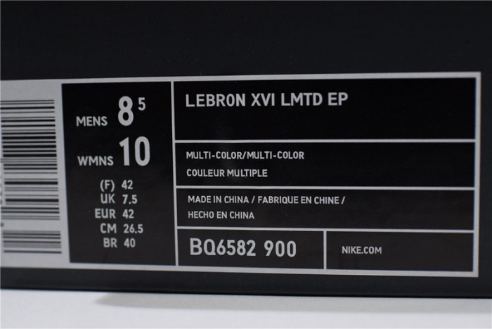 Nike LeBron 16 EP 1 Thru 5  BQ6582-900