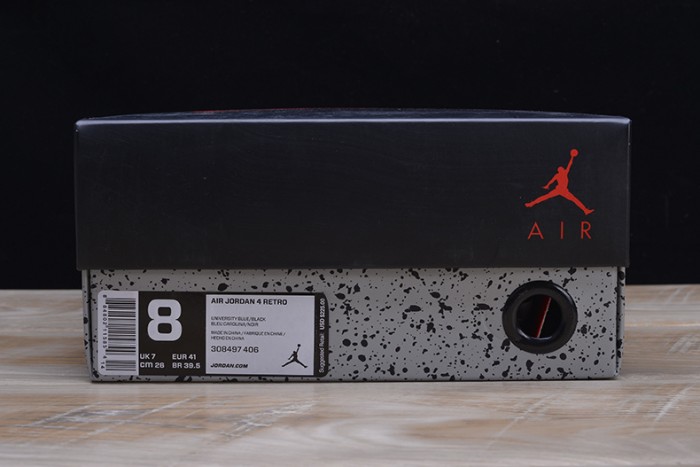 Travis Scott x Air Jordan 4 “Houston Oilers”  University Blue 308497-406