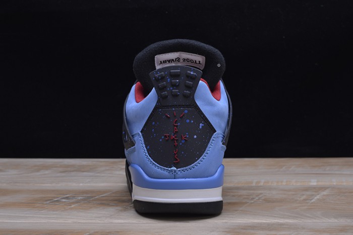 Travis Scott x Air Jordan 4 “Houston Oilers”  University Blue 308497-406
