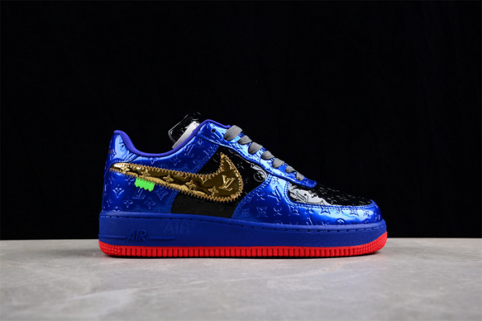 NIKE LOW AIR FORCE 1 X  royal blue black