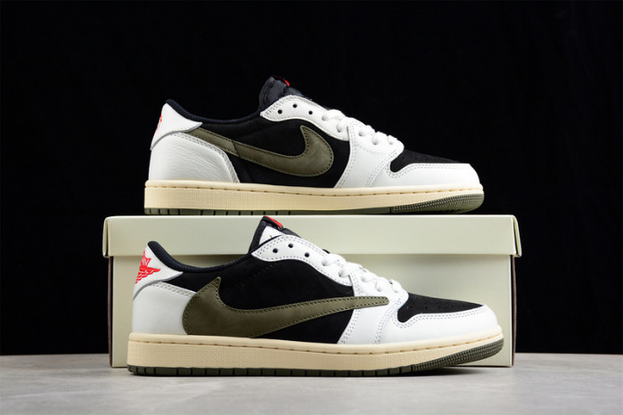 Travis Scott x Air Jordan 1 Low OG Olive DZ4137-106