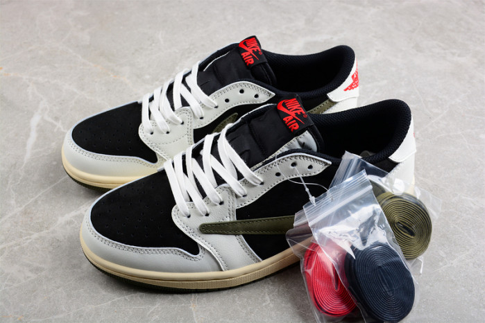 Travis Scott x Air Jordan 1 Low OG Olive DZ4137-106