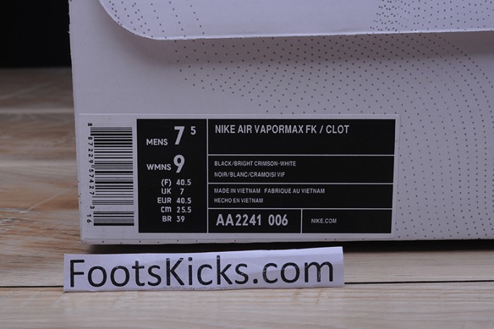 Nike Air Vapormax FK / Clot "Clot" aa2241-006